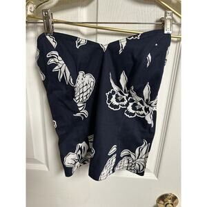 MONDI BUSTIER. Crop Top Tube VNT 90s Mondi Stretch Blue White Floral Med 36 Bust